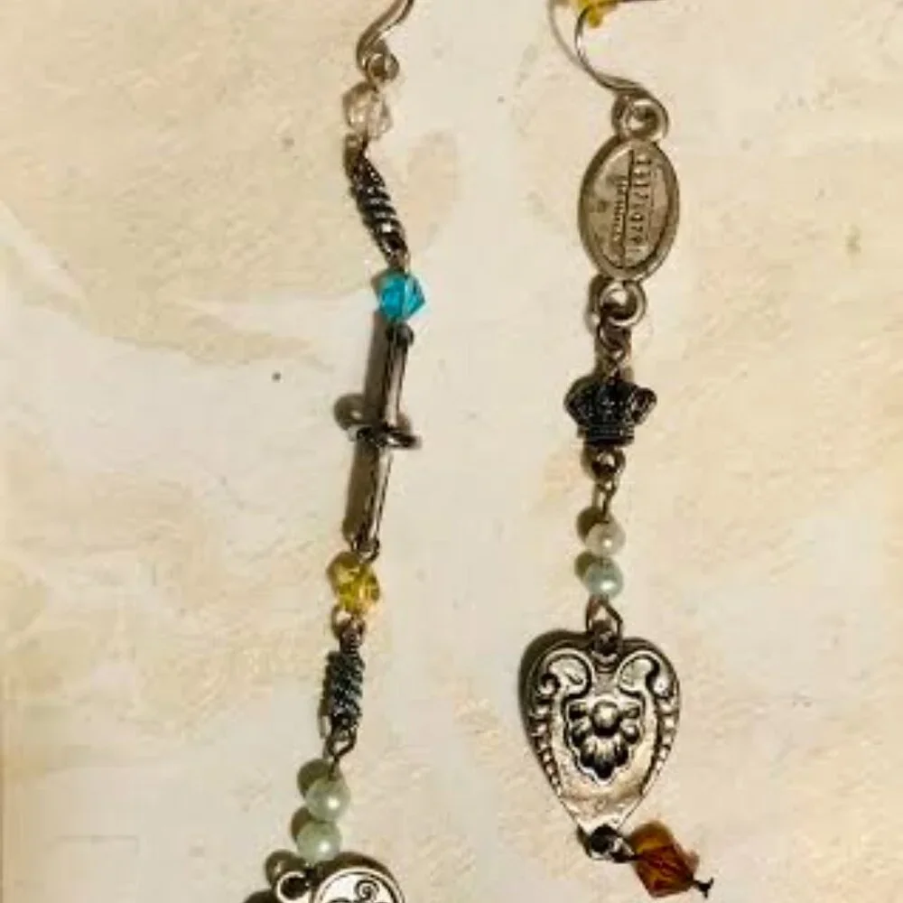 Two Pairs of Asymmetric Drop Statement Earrings for a price of one - Picture 5 of 5